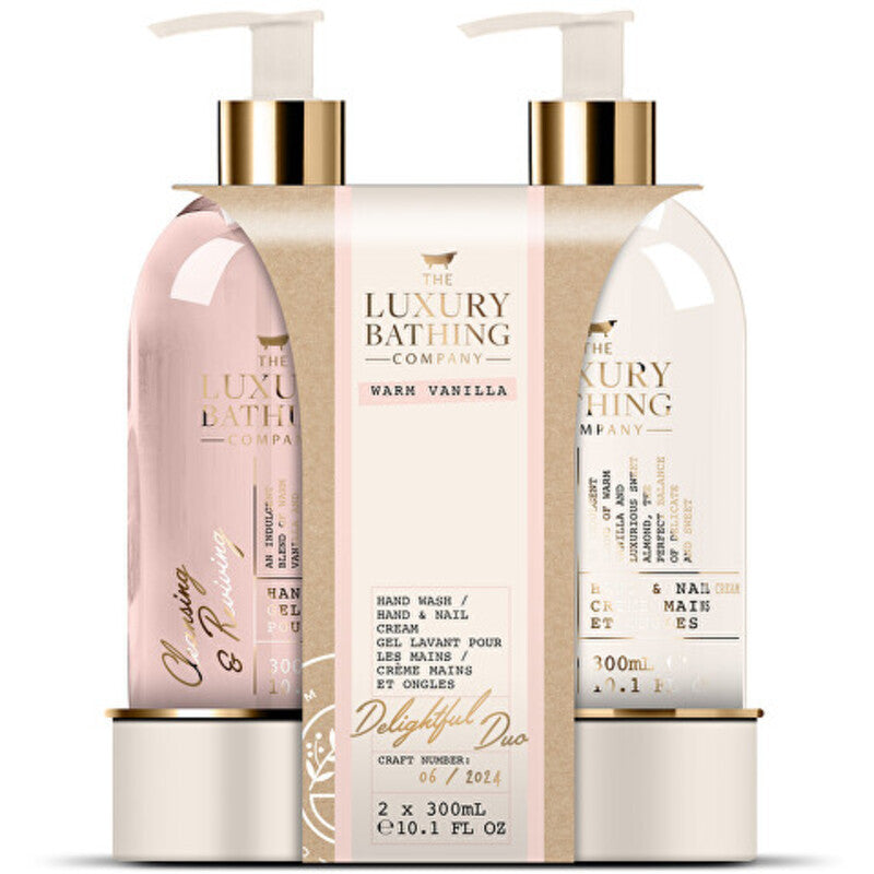 „Grace Cole Warm Vanilla“ rankų priežiūros rinkinys (vanilė) – rankų priežiūros dovanų rinkinys