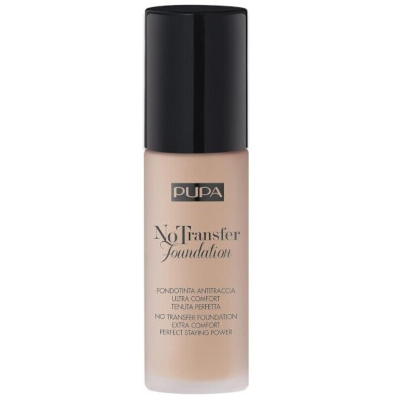Pupa No Transfer Foundation Extra Comfort SPF 15 - Ilgalaikis makiažas 30 ml