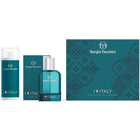 Sergio Tacchini I Love Italy Dárková sada EDT 50 ml a After Shave Balsam ( balzám po holení ) 100 ml