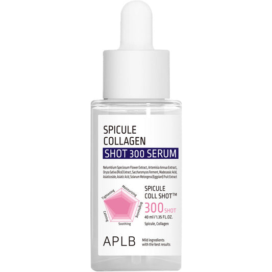 APLB Spicule Collagen Shot 300 serumas - regeneruojantis serumas su mikroskopinėmis adatomis ir kolagenu