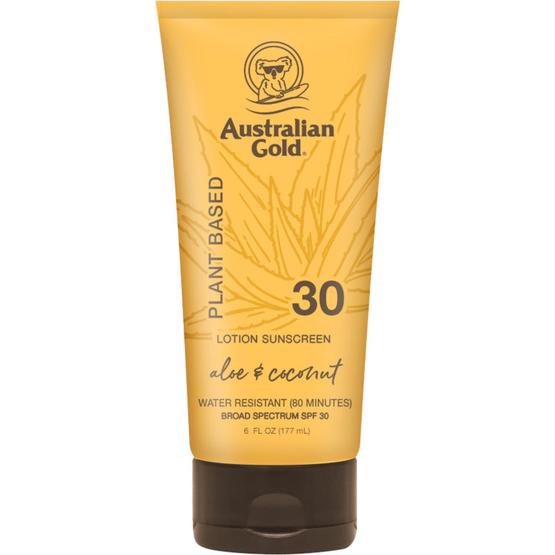 „Australian Gold“ augalinis kūno kremas nuo saulės SPF 30 – atsparus vireniui