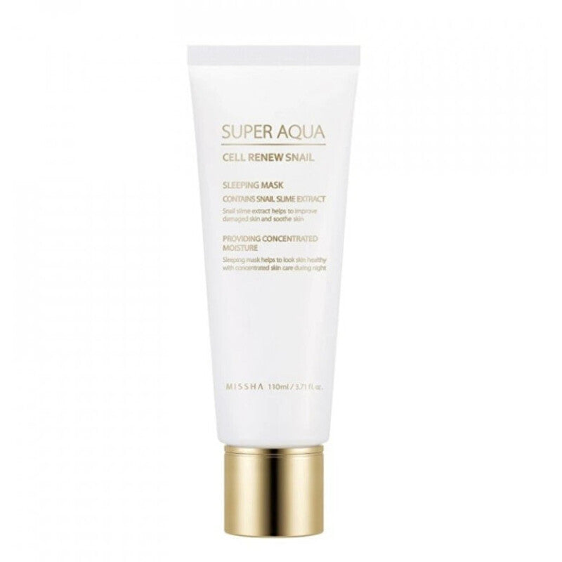 Missha Super Aqua Cell Renew Snail Sleeping Mask – naktinė veido kaukė