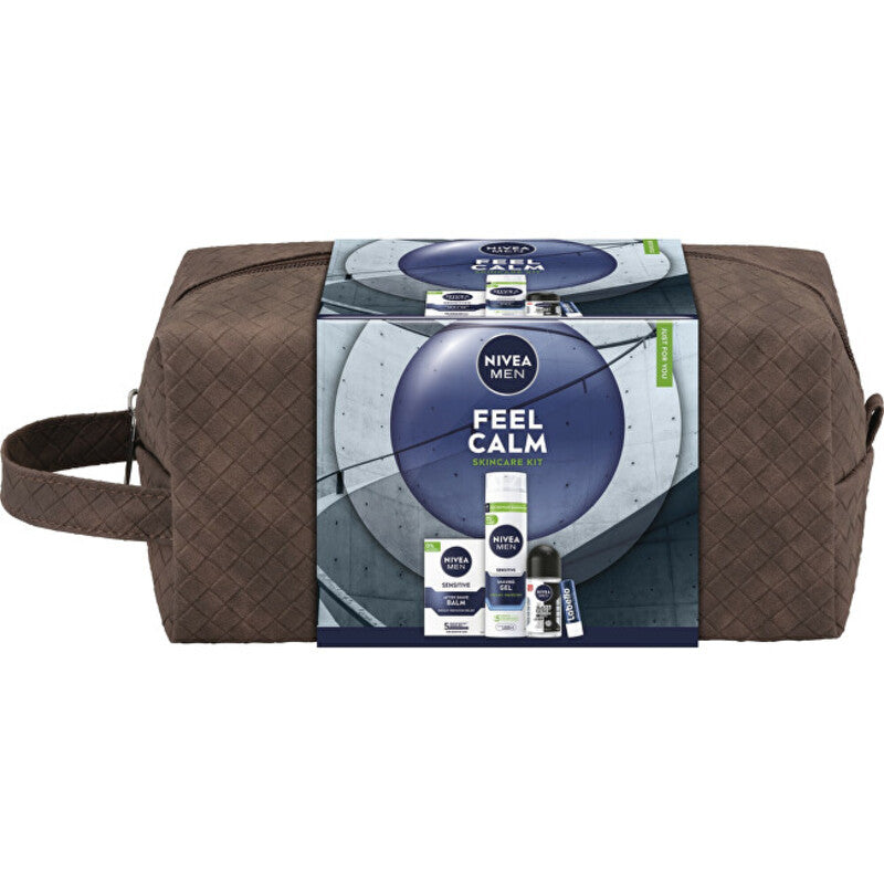 Nivea Men Sensitive Leather Bag Set Gift Set
