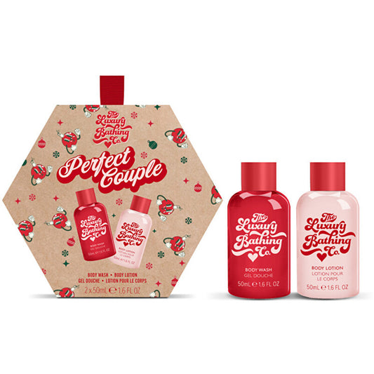 „Luxury Bathing Company“ mini vonios priežiūros dovanų rinkinys (kalėdiniai saldainiai, kakava ir vanilė)