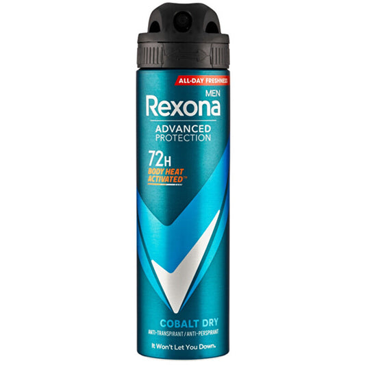 „Rexona Men Advanced Protection Cobalt Dry“ antiperspirantas – purškiamas antiperspirantas