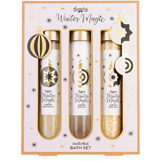 Accenta Winter Magic Vanilla Musk Bath Care Set - Bathroom Care Gift Set