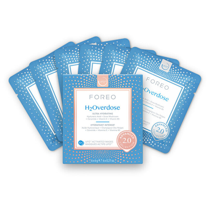 „Foreo UFO™ H2Overdose Hydrating Mask“ – drėkinamoji veido kaukė sausai odai - Glamur