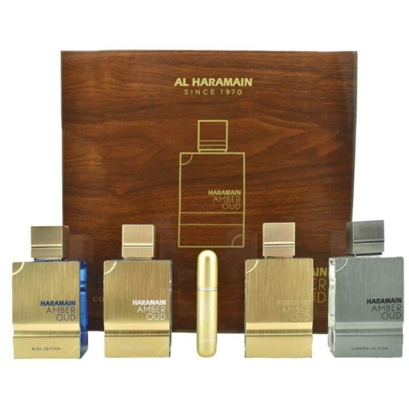 Al Haramain Amber Oud Gift Collection EDP 4 x 60 ml ir papildymo buteliukas
