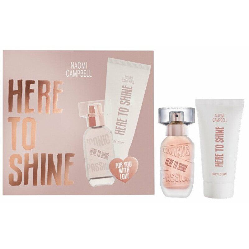 Naomi Campbell Here To Shine Gift Set EDT 15 ml and Body Lotion 50 ml