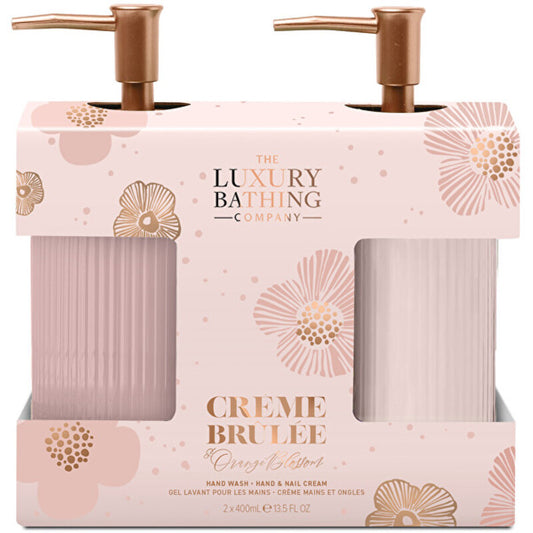 The Luxury Bathing Company Intensyvios rankų priežiūros dovanų rinkinys (Creme Brulee, apelsinų žiedų ir vanilės)