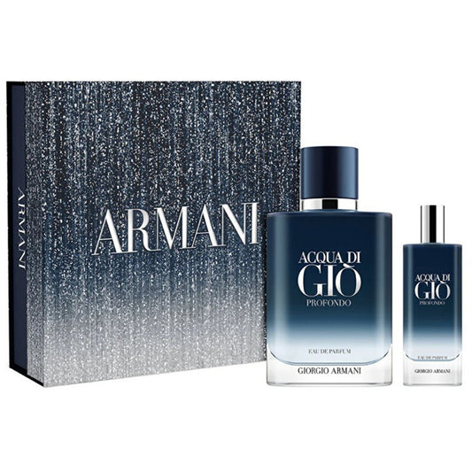 Armani Acqua Di Gio Profondo Gift Set EDP 100 ml and EDP Miniature 15 ml
