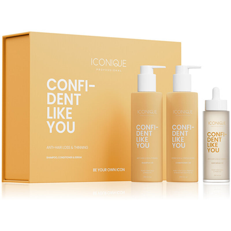 ICONIQUE Professional „Confident Like You“ rinkinys – dovanų rinkinys nuo plaukų slinkimo