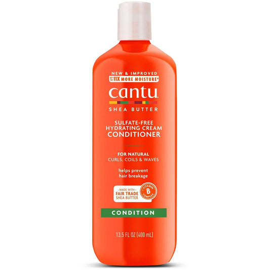 Cantu Taukmedžio sviesto drėkinamasis kreminis kondicionierius be sulfatų – drėkinamasis kondicionierius banguotiems ir garbanotiems plaukams