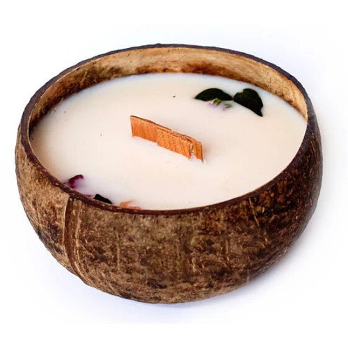 Tropikalia Kokosų žvakė - Rožių kvapo