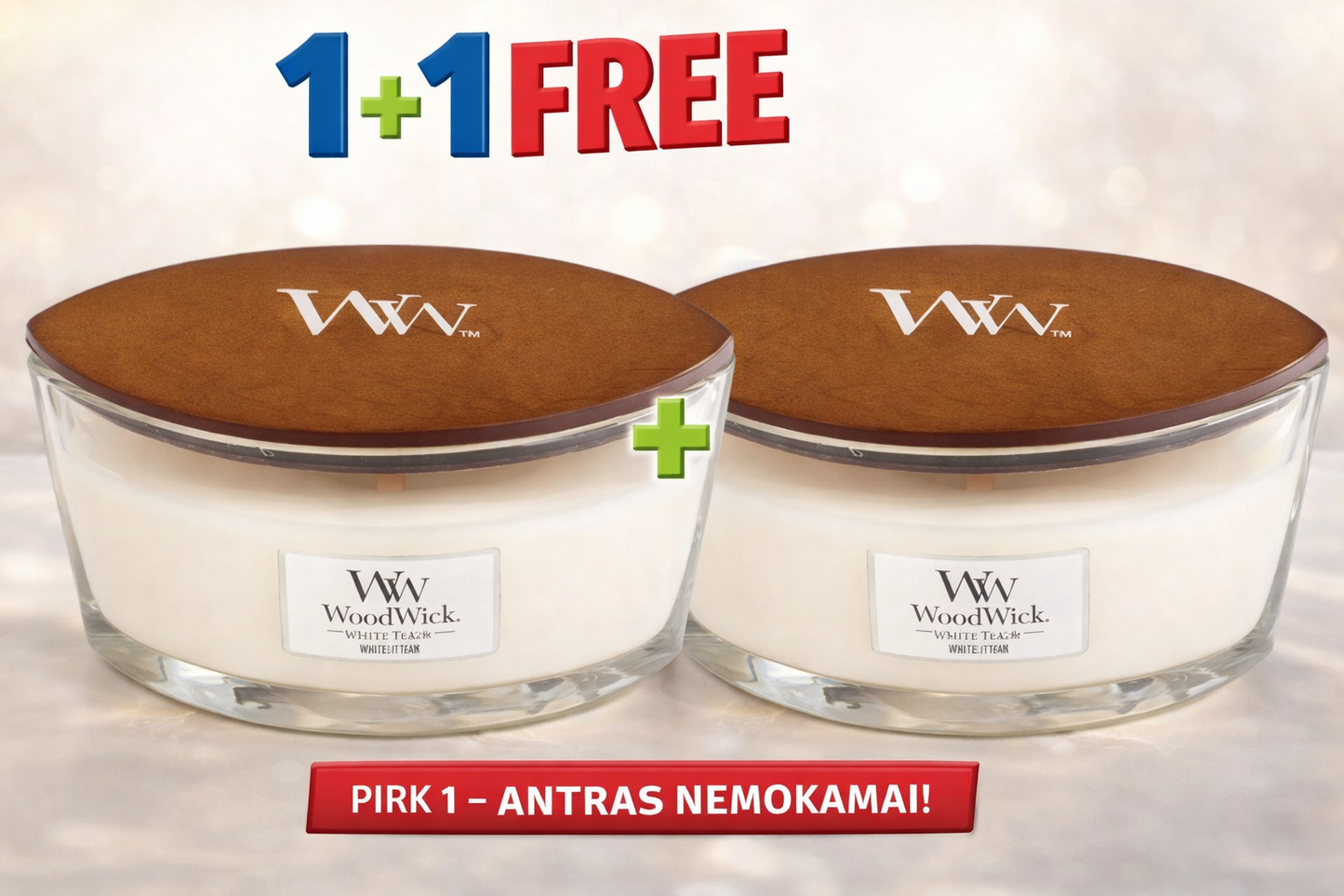 WoodWick White Teak Ship - Scented candle 453.6g